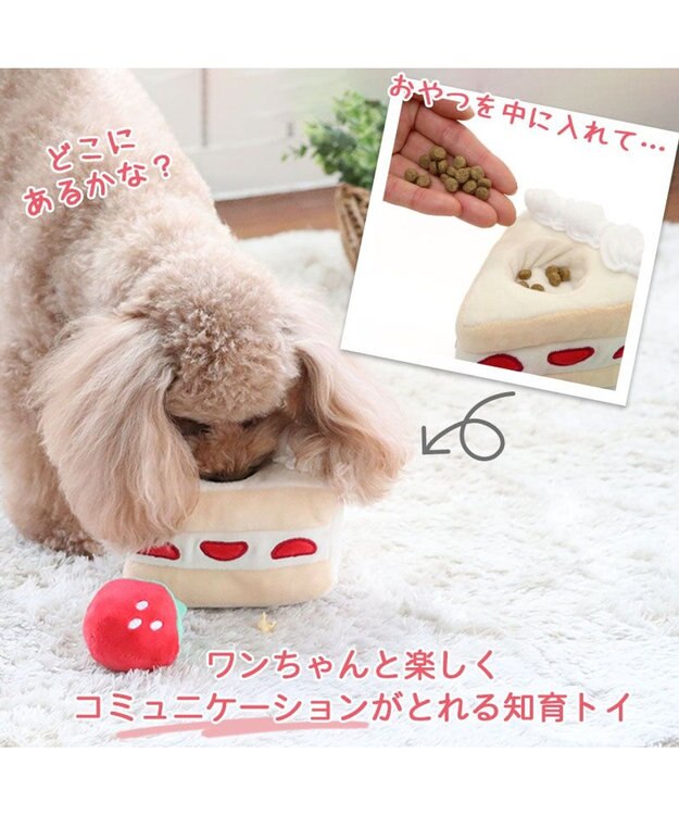PET PARADISE 犬 おもちゃ 知育 ノーズワーク プチケーキ 白～オフホワイト