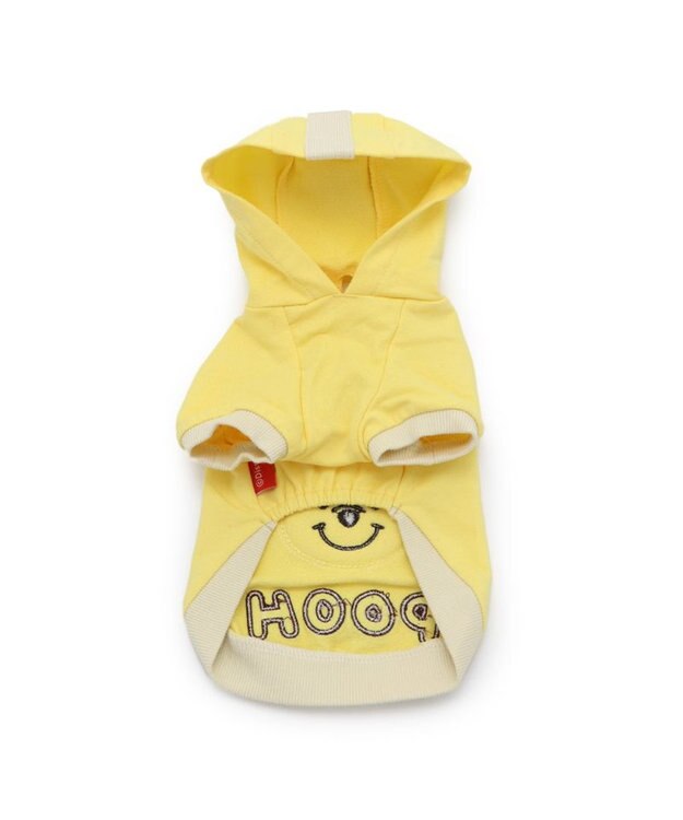 PET PARADISE 犬 服 ディズニー くまのプーさん パーカー 【小型犬】 顔 ワッペン 黄