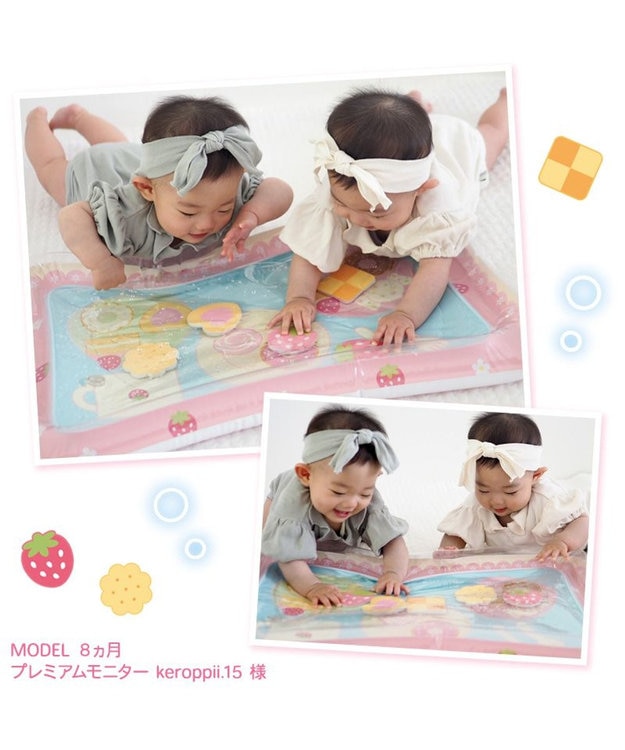 Mother garden マザーガーデン スウィーツ ウォーターマット ベビーウォータープレイマット ピンク(淡)