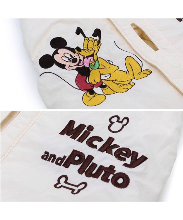 PET PARADISE ディズニー ミッキーマウス 遠赤外線 軽量ふわ ベスト 小型犬 ホワイト