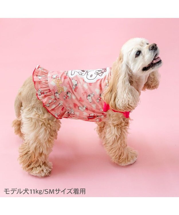 PET PARADISE スヌーピー ベル サングラス タンクトップ 中型犬 ピンク