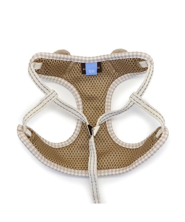 PET PARADISE ペットパラダイス くまちゃん 顔 リード付きハーネス Ｓ 小型犬 ブラウン