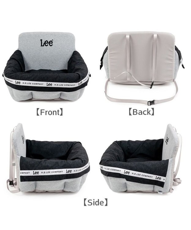 PET PARADISE Lee ドライブカドラー 《ロゴ柄》 Ｍ 小型犬 グレー