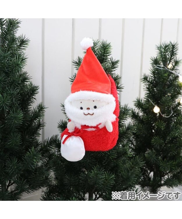 Mother garden しろたん ついてきちゃうしろたん マスコット 着せ替え服  《サンタ おでかけセット》 赤