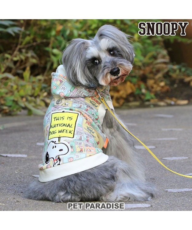 PET PARADISE 犬の服 犬 服 秋冬 スヌーピー パーカー 【小型犬】 カラーコミック マルチカラー