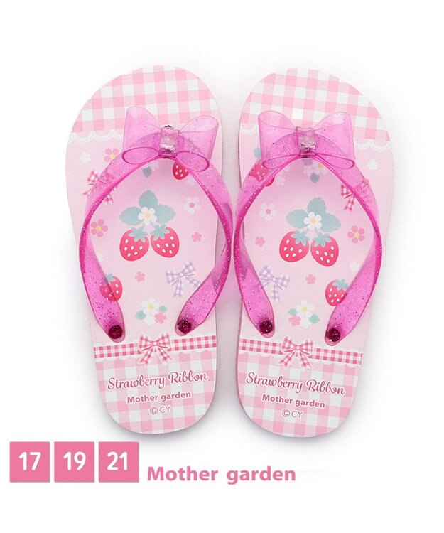 Mother garden マザーガーデン 野いちご ビーチサンダル 17cm/19cm/21cm -