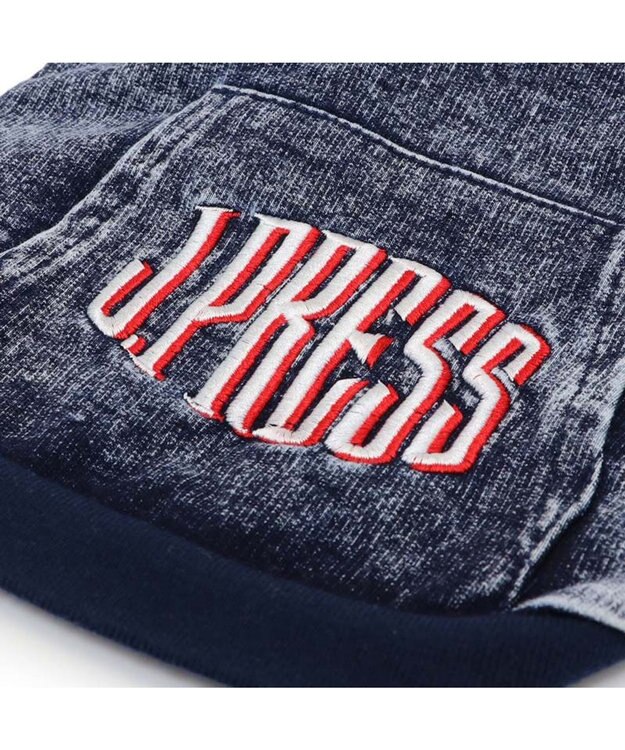 PET PARADISE J.PRESS デニム風 ロゴパーカー 小型犬 ネイビー