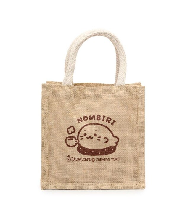 Mother garden しろたん ジュートトート 《のんびり》 S のんびり