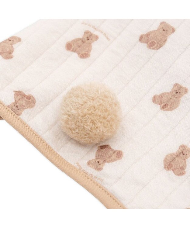 PET PARADISE ペットパラダイス くまちゃん ふわりとキルト ポンチョ 小型犬 ホワイト×ブラウン