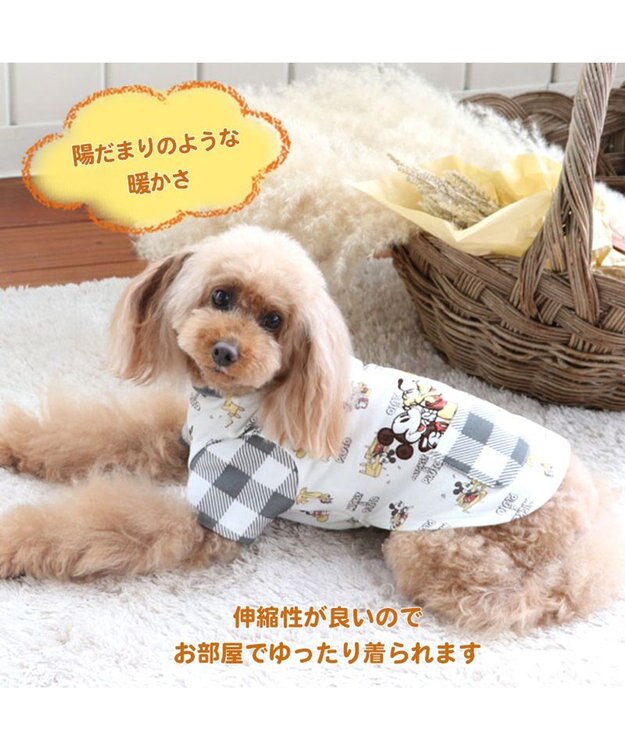 PET PARADISE ディズニー ミッキーマウス ペティヒート Tシャツ 《ミッキー&プルート》小型犬 グレー