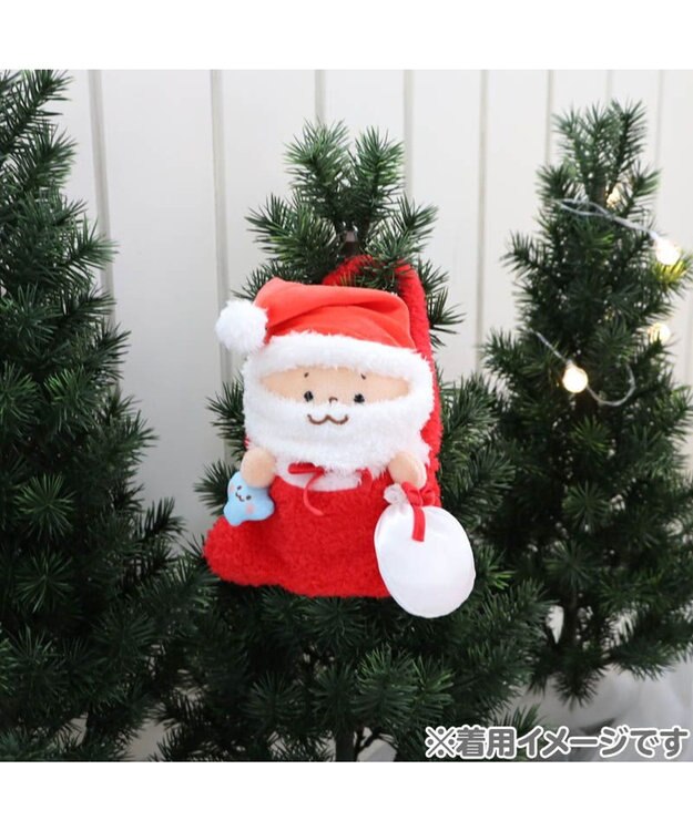 Mother garden しろたん ついてきちゃうしろたん マスコット 着せ替え服  《サンタ おでかけセット》 赤