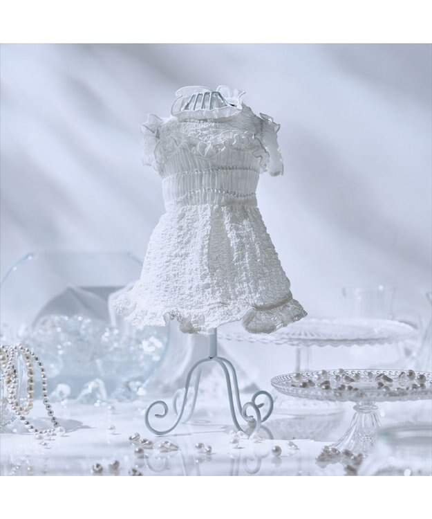 PET PARADISE cherircouture くしゅくしゅ ワンピース 小型犬 ホワイト