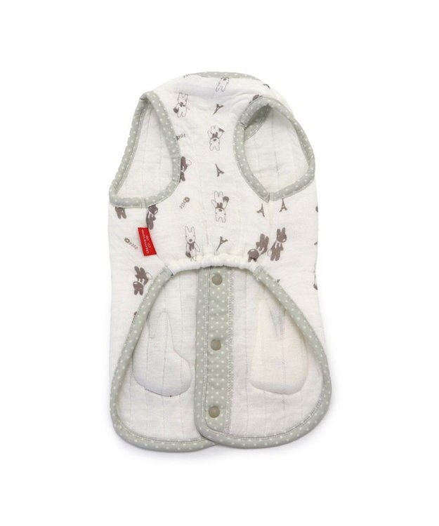 PET PARADISE リサとガスパール  ふわりとキルト ベスト 小型犬 白~オフホワイト