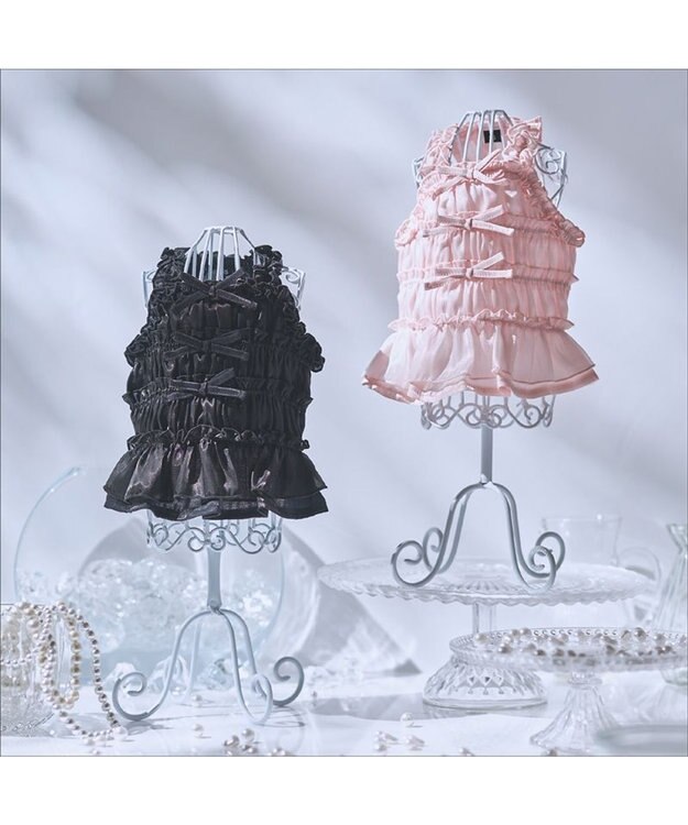 PET PARADISE cherircouture シャーリング キャミソール 《ピンク》 小型犬 ピンク