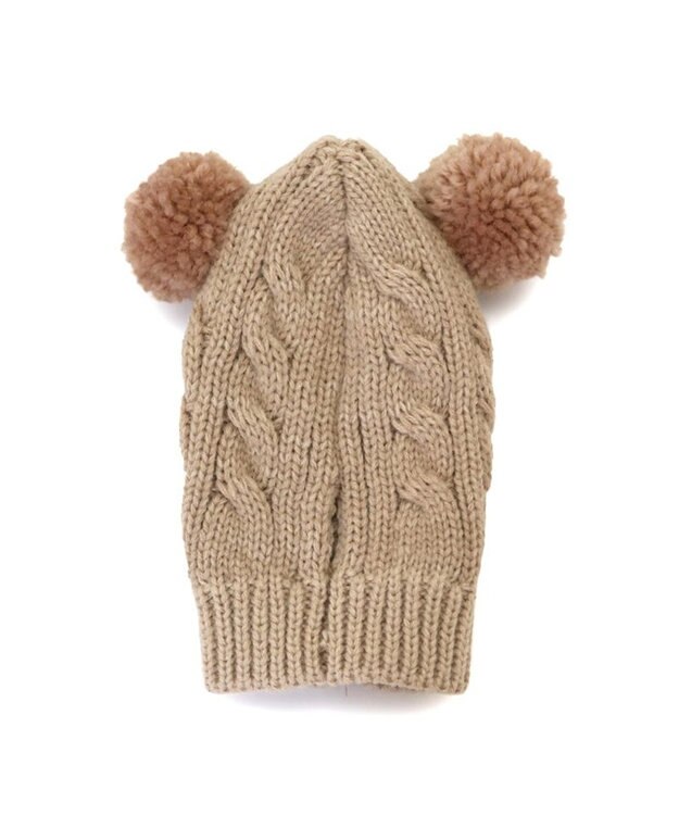 PET PARADISE ペットパラダイス くまちゃん ニット 帽子 中型犬 大型犬 ベージュ