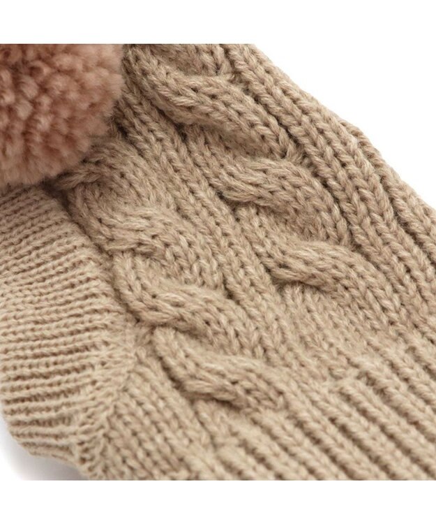 PET PARADISE ペットパラダイス くまちゃん ニット 帽子 中型犬 大型犬 ベージュ