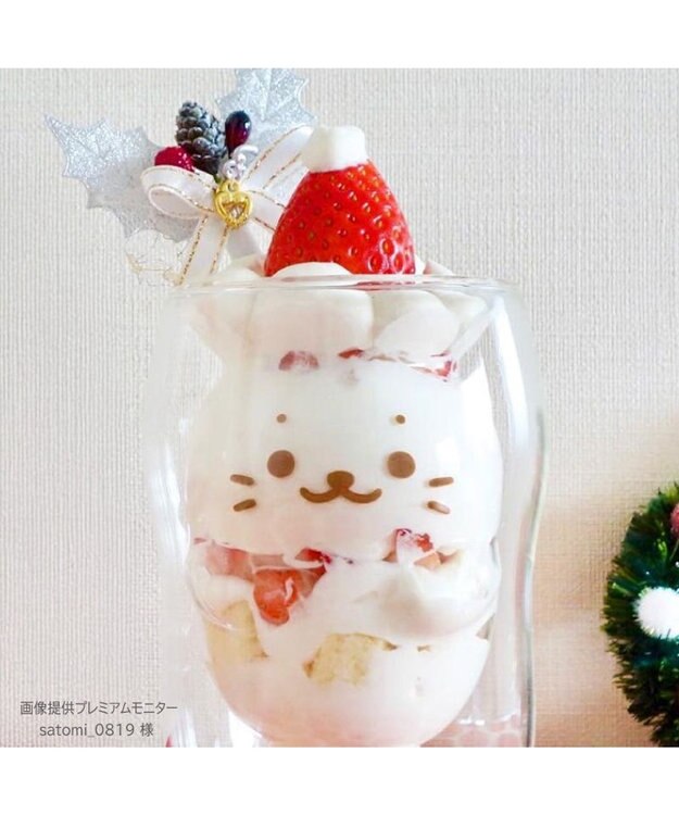 Mother garden しろたん ダブルウォールグラス 《 しろたん 》 単品 しろたん