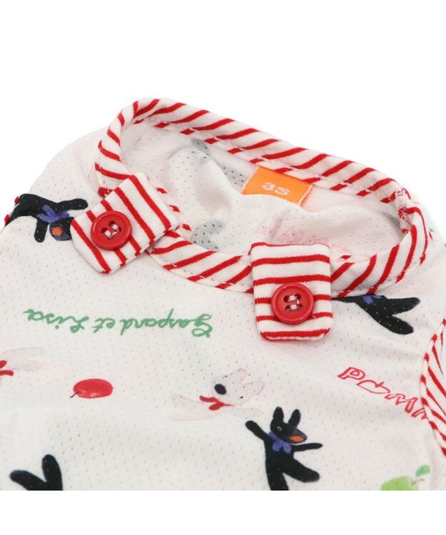 PET PARADISE リサとガスパール エコメイド タンクトップ 《リンゴ柄》 小型犬 ホワイト