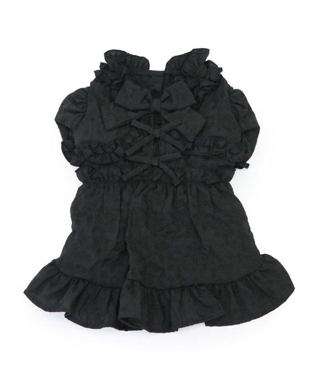 PET PARADISE cherircouture フリルリボン ワンピース 《ブラック》 小型犬 ブラック