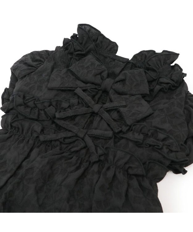 PET PARADISE cherircouture フリルリボン ワンピース 《ブラック》 小型犬 ブラック