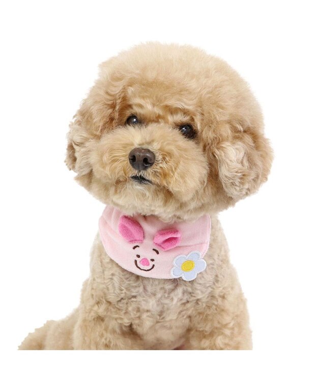 PET PARADISE ディズニー くまのプーさん 《ピグレット にこにこ》 首輪 3S  小型犬 ピンク