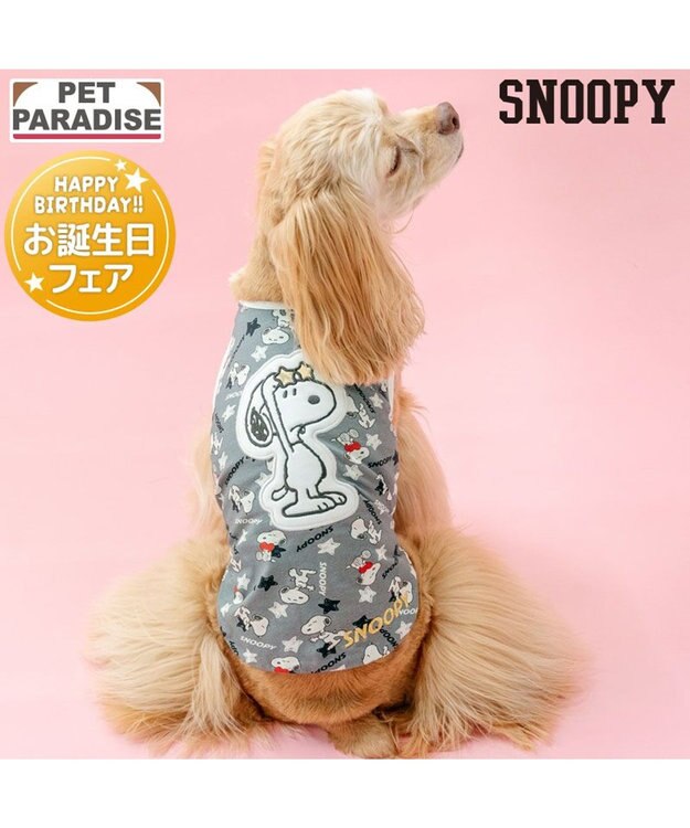 PET PARADISE スヌーピー サングラス タンクトップ 中型犬 大型犬 ブラック