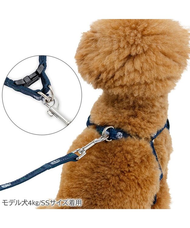 PET PARADISE J.PRESS ハーネス＆リード 《ブラック格子柄》 ＳＳ 0
