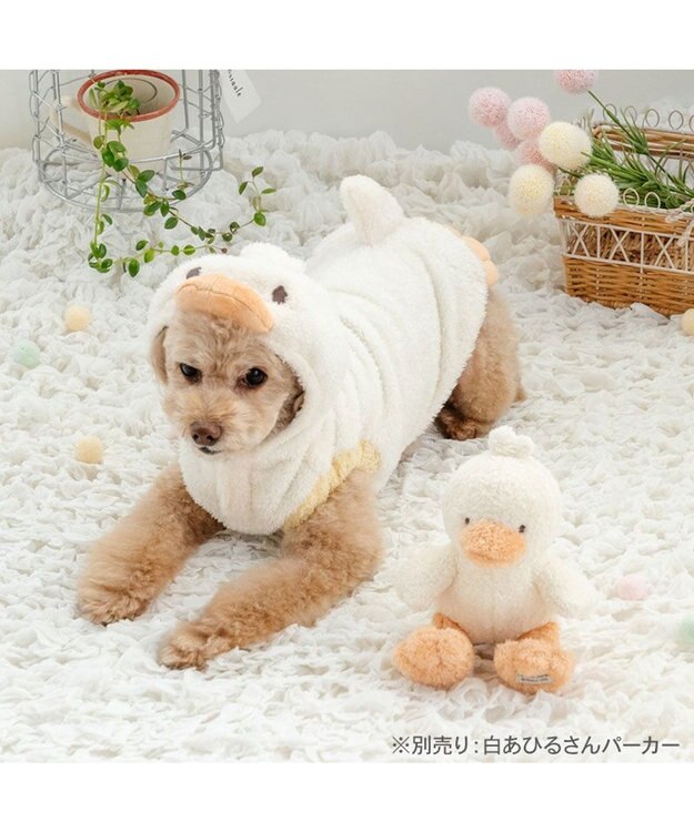 PET PARADISE ペットパラダイス 白あひるさん トイ ホワイト