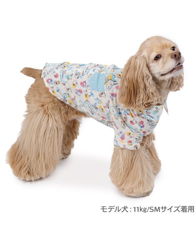 PET PARADISE スヌーピー アロハシャツ 《アイス柄》 中型犬 大型犬 ホワイト