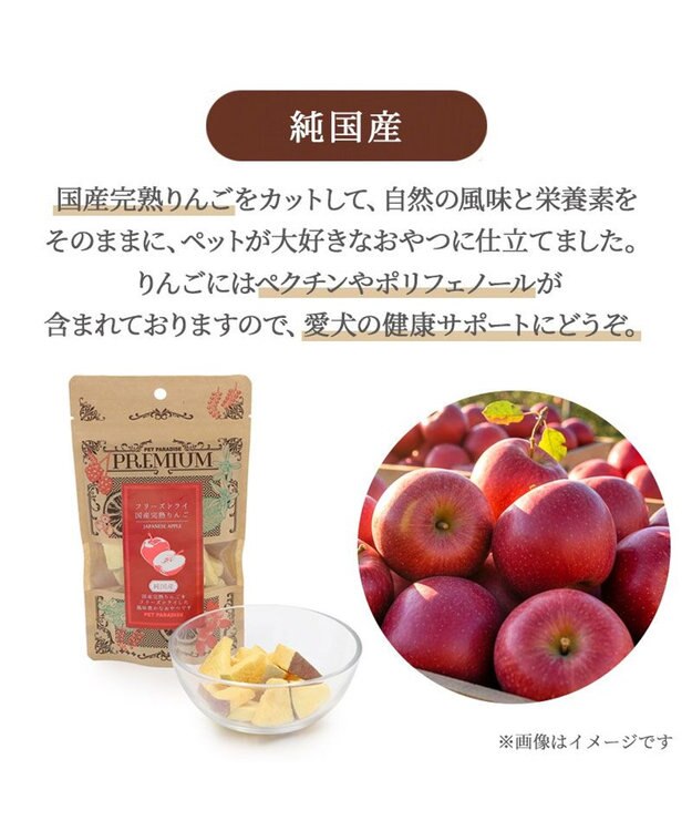 PET PARADISE フリーズドライ 国産 完熟 ふじ りんご -