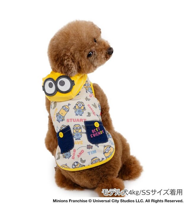 PET PARADISE ミニオン ボブ  フード付き タンクトップ 小型犬 ベージュ