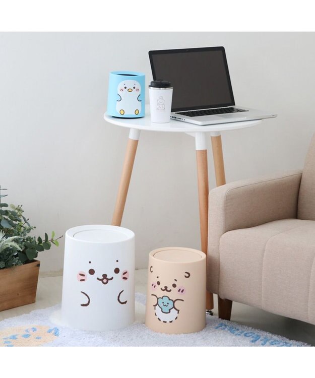 Mother garden しろたん お友達  顔ぼん  ダストボックス ３個セット《しろたんL / らっこいぬＭ / らむねS 》 ３個セット