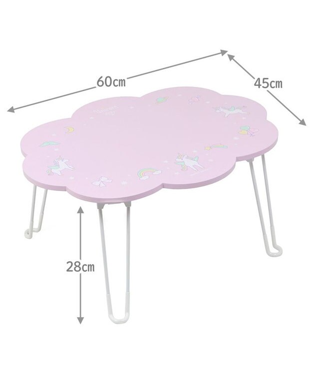 Mother garden マザーガーデン ユニコーンテーブル 雲型 紫