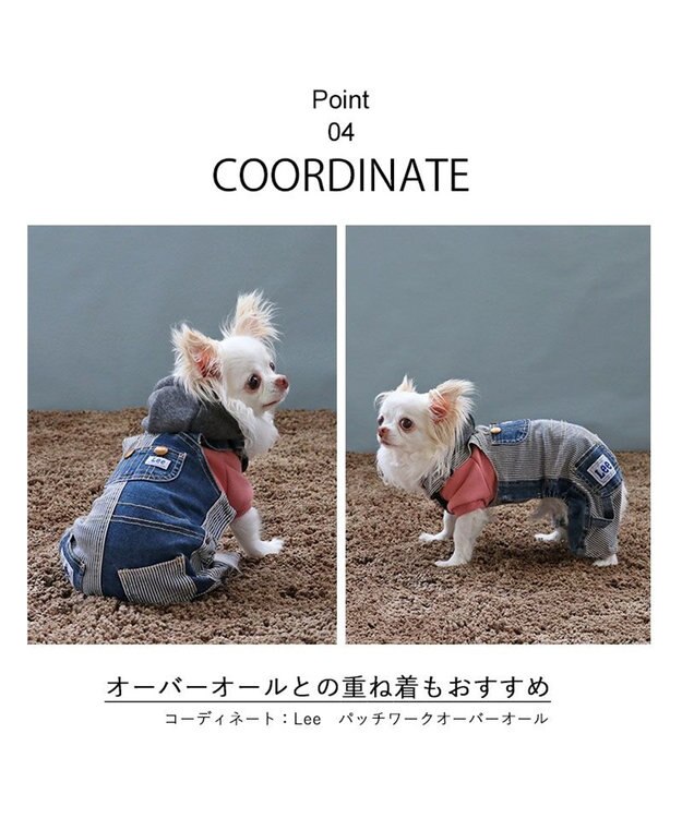 PET PARADISE Ｌｅｅ サガラ刺繍パーカー 《ピンク》 小型犬 ピンク