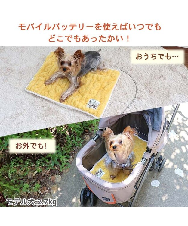PET PARADISE ペットパラダイス USB あったかマット (55×40cm) 黄