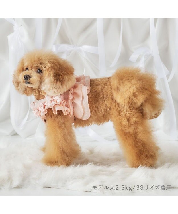 PET PARADISE cherircouture ツイード ベストハーネス 《ピンク》 Ｓ ピンク