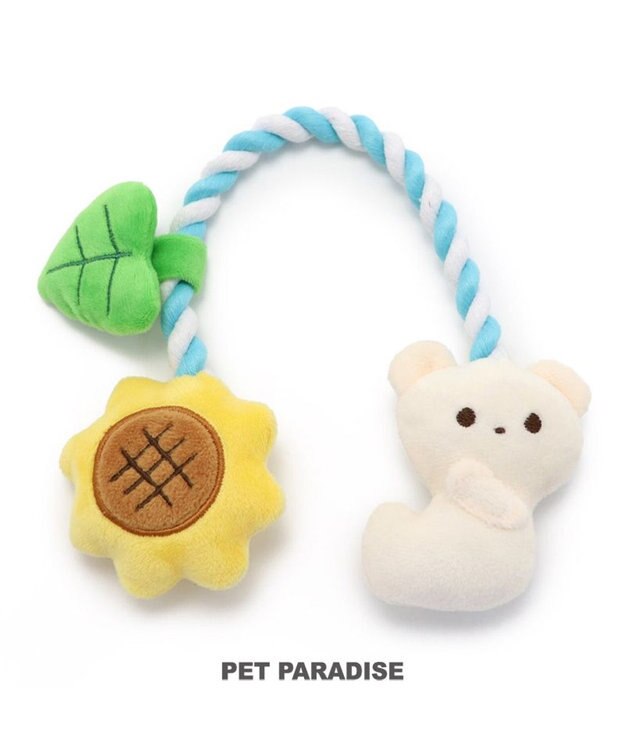 PET PARADISE 犬 トイ TOY ペットパラダイス しろくま ロープトイ 水色