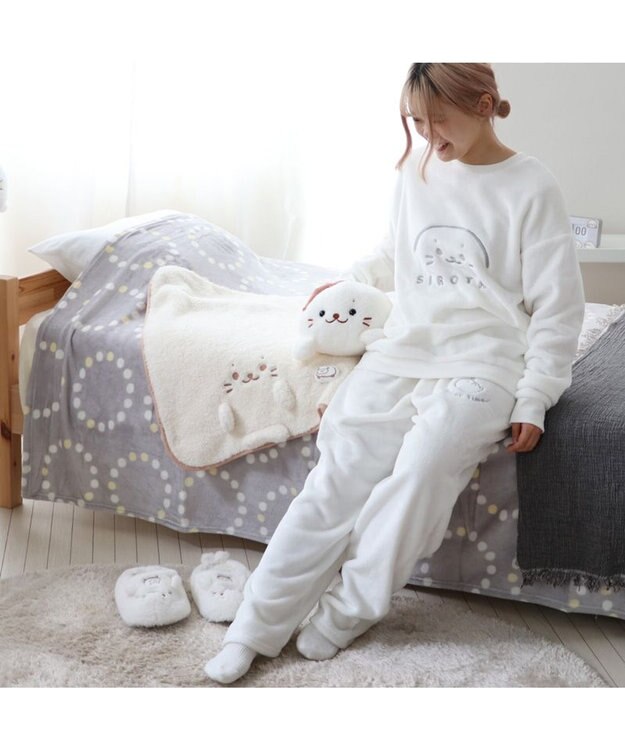 Mother garden しろたん ふわふわルームウェア ユニセックス サイズ 白~オフホワイト