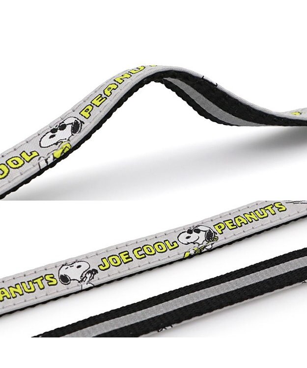 PET PARADISE スヌーピー ＪOE COOL 反射リード Ｍ～Ｌ グレー