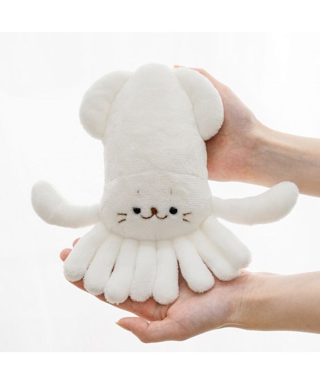 しろたん海の生き物シリーズぬいぐるみBIG タコ・イカ 全国のアミューズメント施設に プライズ「しろたん海の生き物