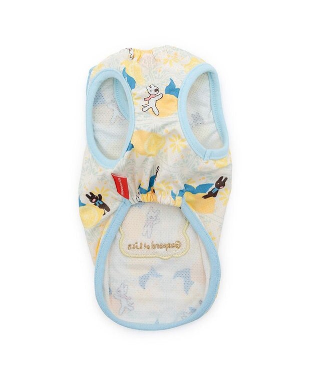 PET PARADISE リサとガスパール エコメイド シトラス タンクトップ 中型犬 大型犬 ホワイト×ブルー