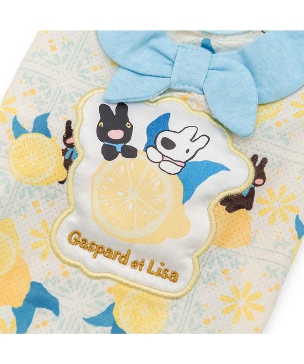 PET PARADISE リサとガスパール エコメイド シトラス タンクトップ 中型犬 大型犬 ホワイト×ブルー