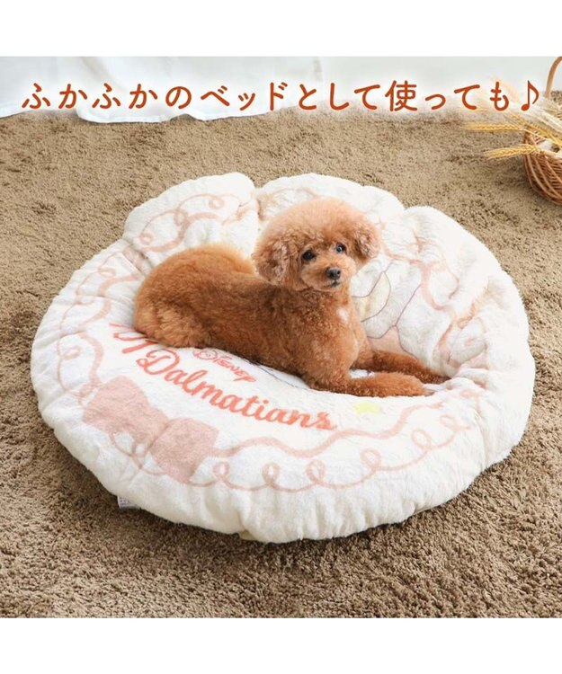 PET PARADISE ディズニー 101匹わんちゃん くつろぎマット Ｍ ベージュ