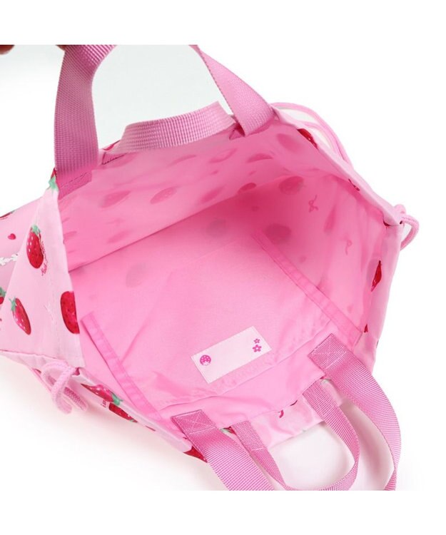 Mother garden マザーガーデン 野いちご お着替え巾着 《いちご柄》 -