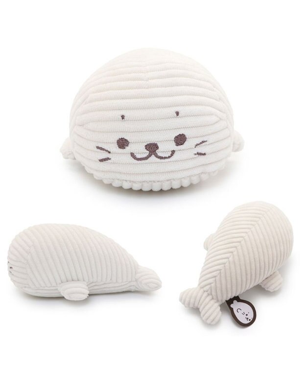 Mother garden しろたん コーデュロイ ちびマスコット 16cm 白～オフホワイト