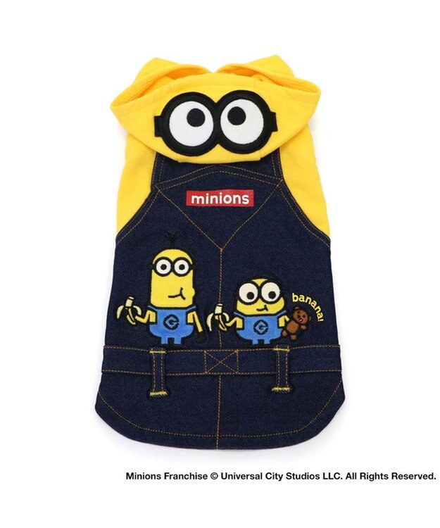PET PARADISE ミニオン オーバーオール風 パーカー 小型犬 イエロー