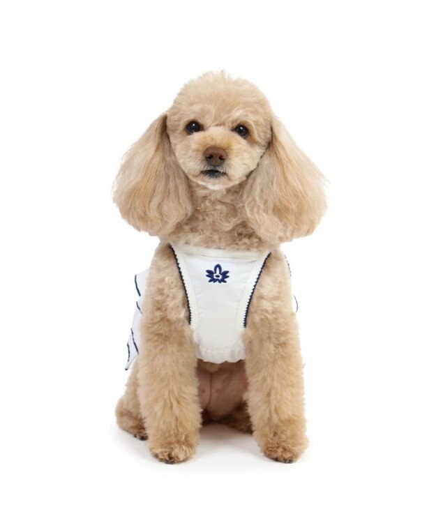 PET PARADISE ペットパラダイス エコメイド 天竺 刺繍キャミソール 小型犬 ホワイト