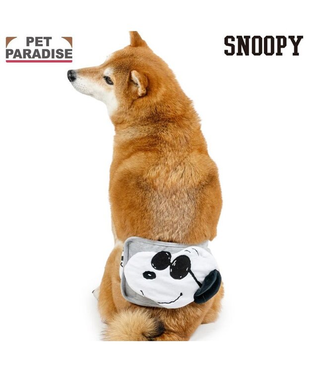 PET PARADISE スヌーピー マナーベルト ジョークール 中型犬 大型犬 グレー