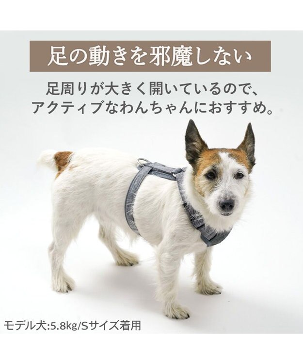 PET PARADISE ペットパラダイス アクティブハーネス 杢調 Ｓ 小型犬 チャコールグレー