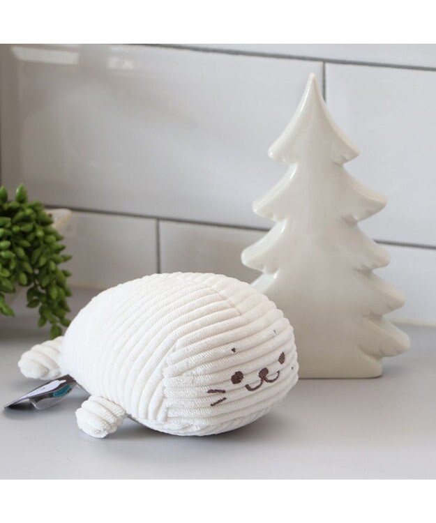 Mother garden しろたん コーデュロイ ちびマスコット 16cm 白～オフホワイト